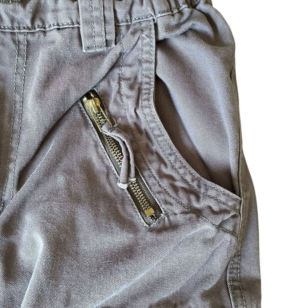 AKARMY Cargo Pants Womens 6 Gray Drawstring Ankle Baggy 90s Retro Street Grunge‎ - Picture 3 of 16